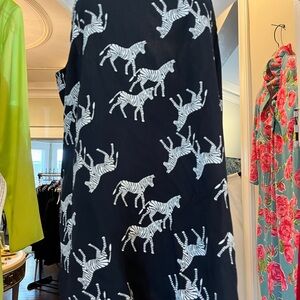 Black Tunic with Zebras size large